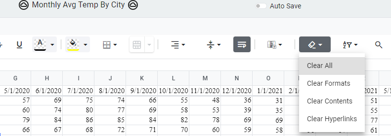 Forecasting Sheet